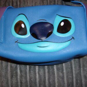 Disney Lilo & Stitch Stitch Face Cosmetic Bag With 3D Ears New